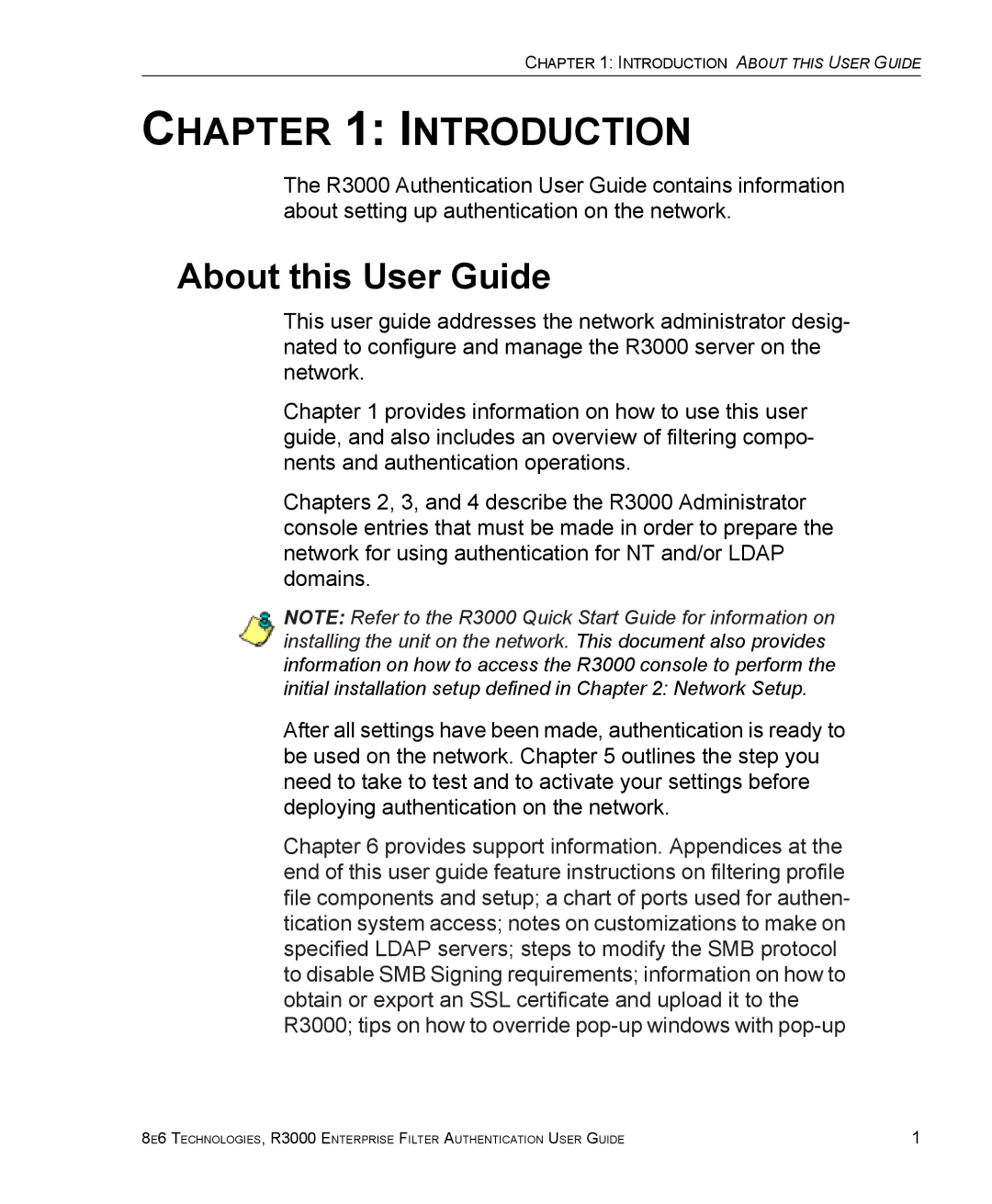 8e6 Technologies R3000 manual Introduction, About this User Guide 