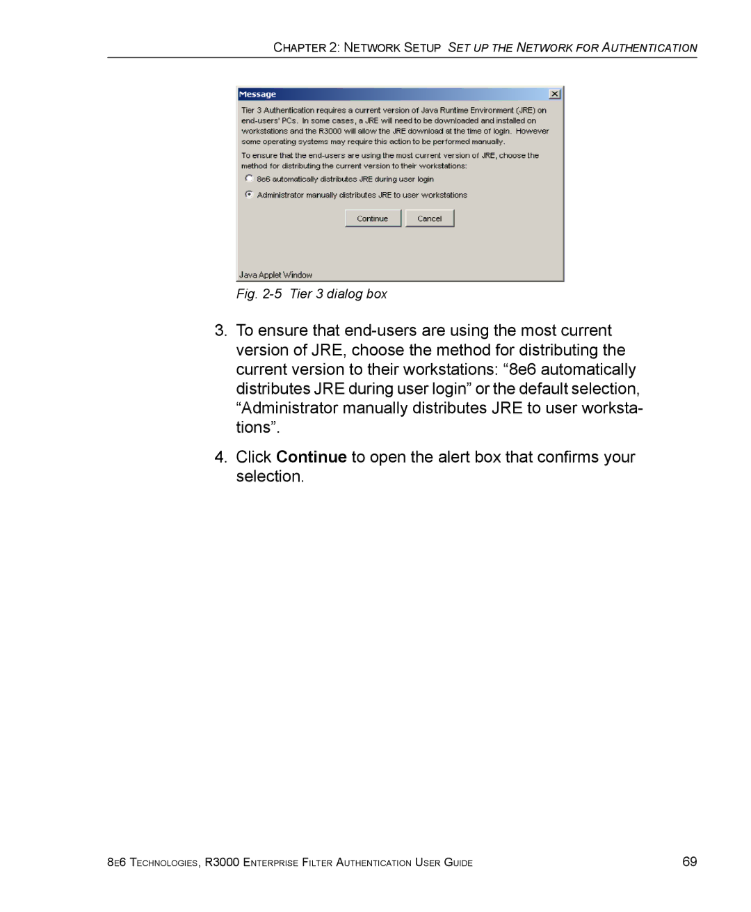 8e6 Technologies R3000 manual Tier 3 dialog box 