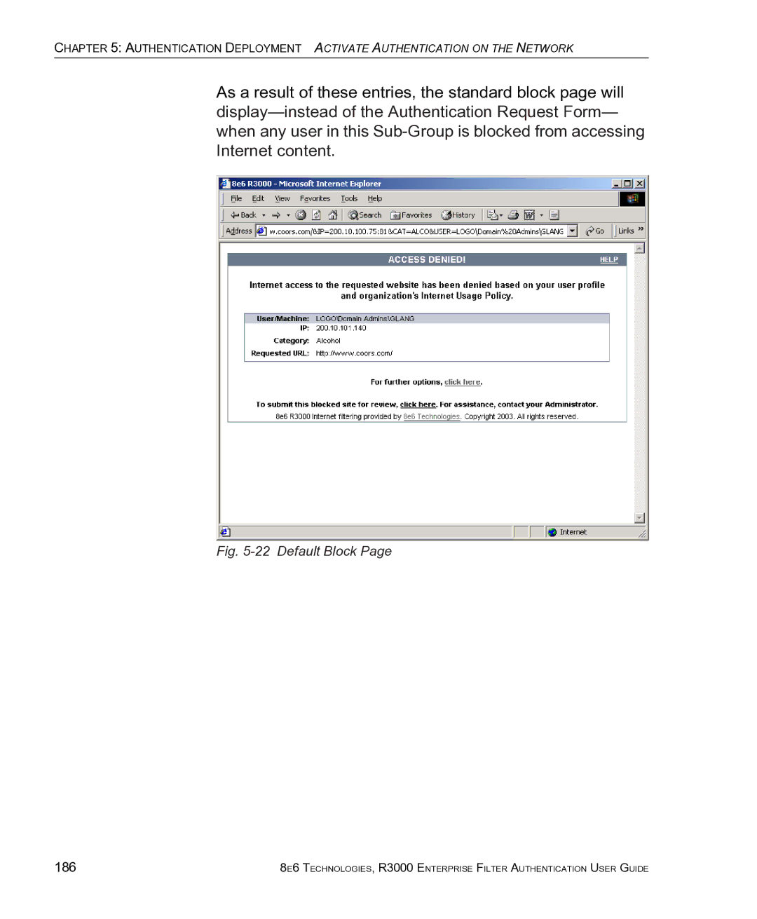 8e6 Technologies R3000 manual Default Block, 186 