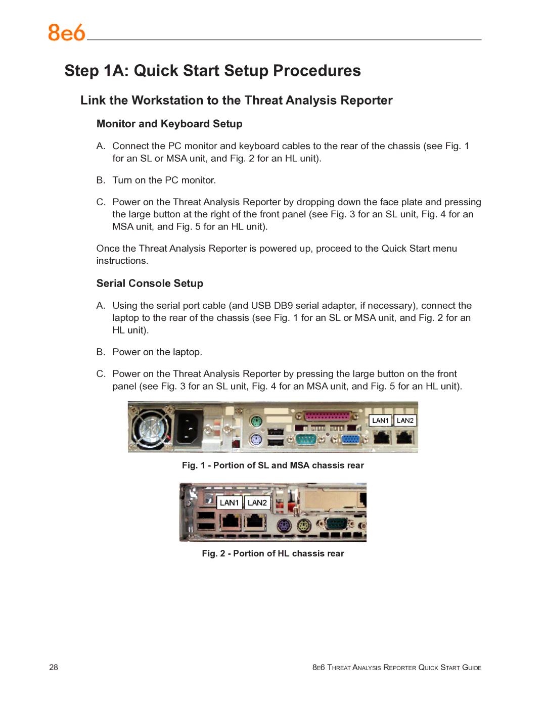 8e6 Technologies TAR quick start Quick Start Setup Procedures, Link the Workstation to the Threat Analysis Reporter 