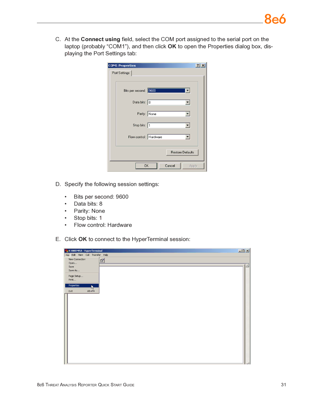 8e6 Technologies TAR quick start 8e6 Threat Analysis Reporter Quick Start Guide 