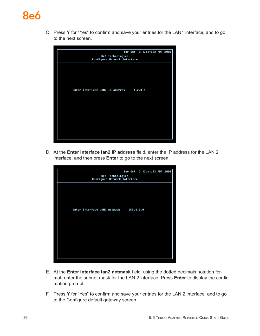 8e6 Technologies TAR quick start 8e6 Threat Analysis Reporter Quick Start Guide 