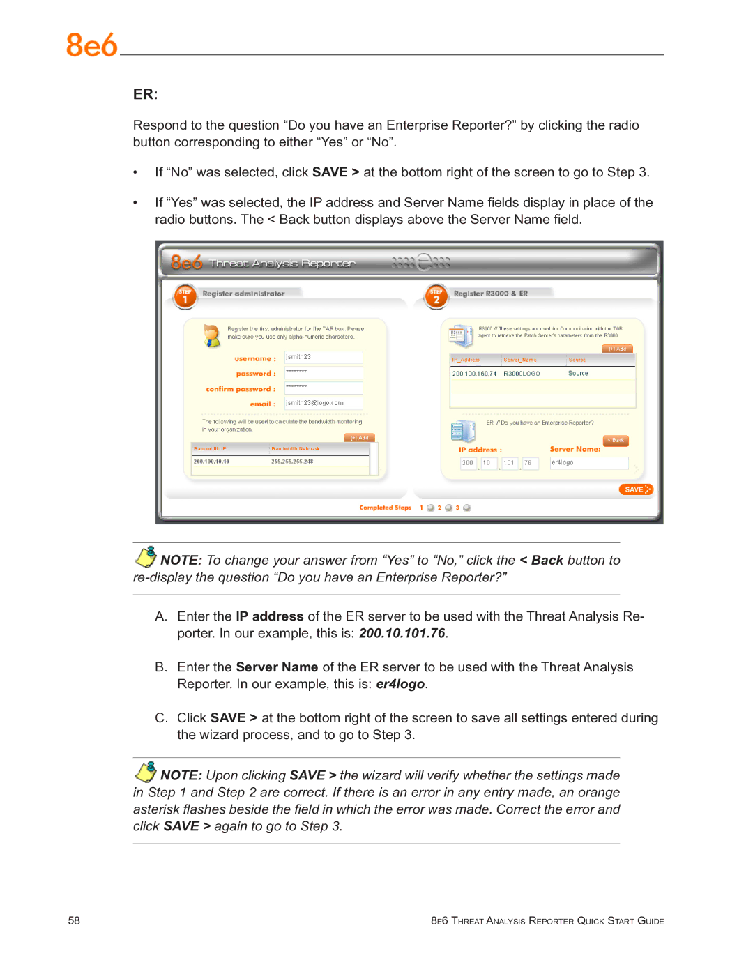 8e6 Technologies TAR quick start 8e6 Threat Analysis Reporter Quick Start Guide 