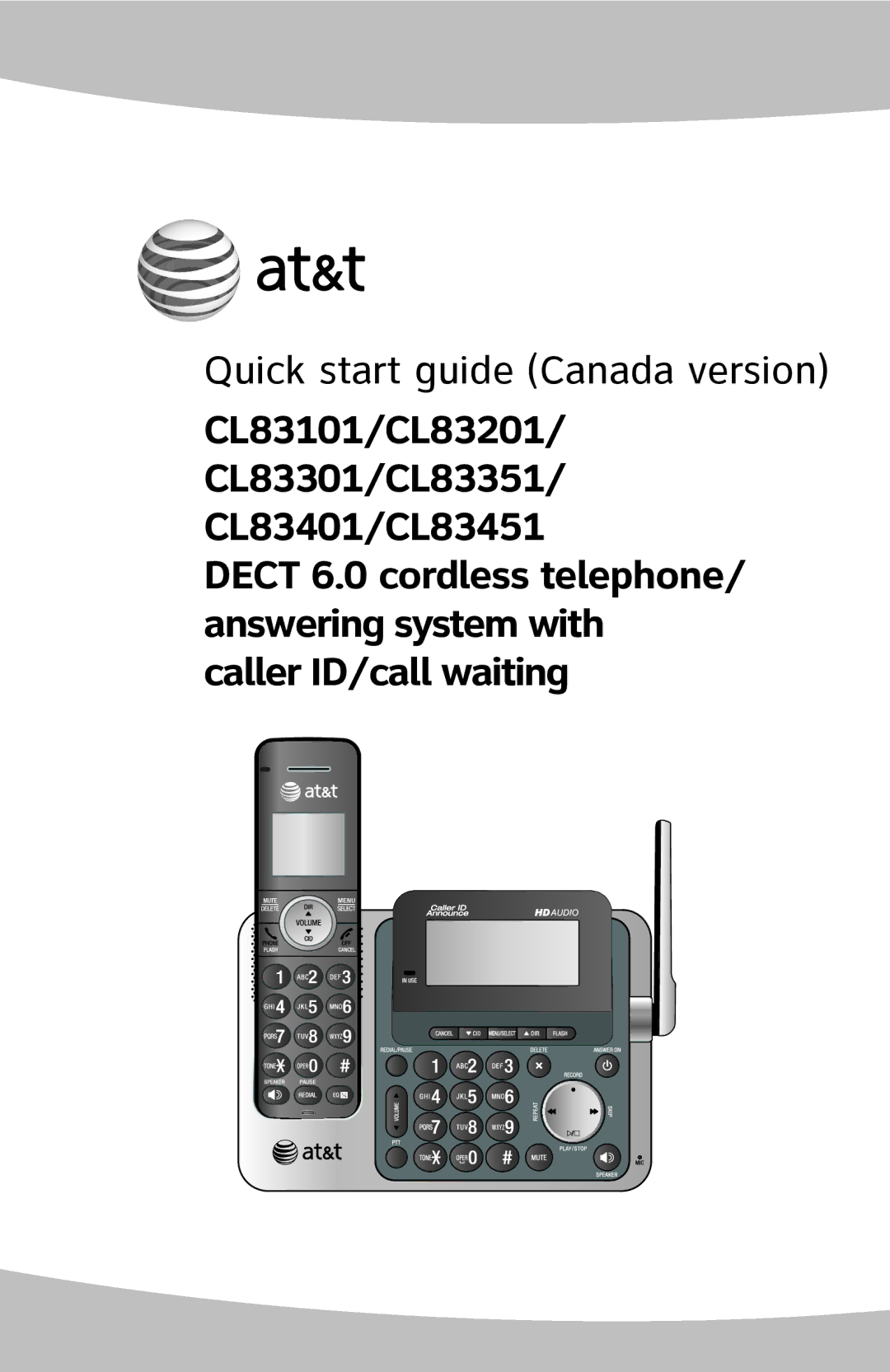 A & T International manual CL83101/CL83201 CL83301/CL83351 CL83401/CL83451 