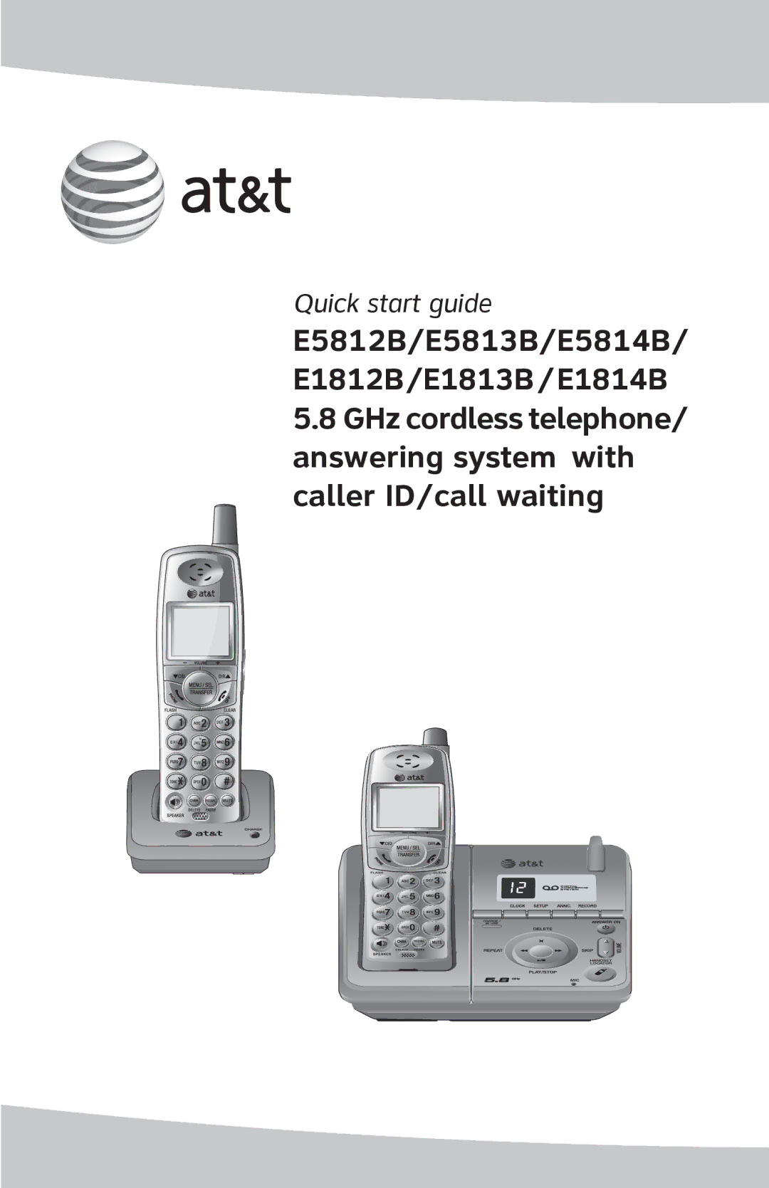 A & T International manual E5812B/E5813B/E5814B E1812B/E1813B/E1814B 