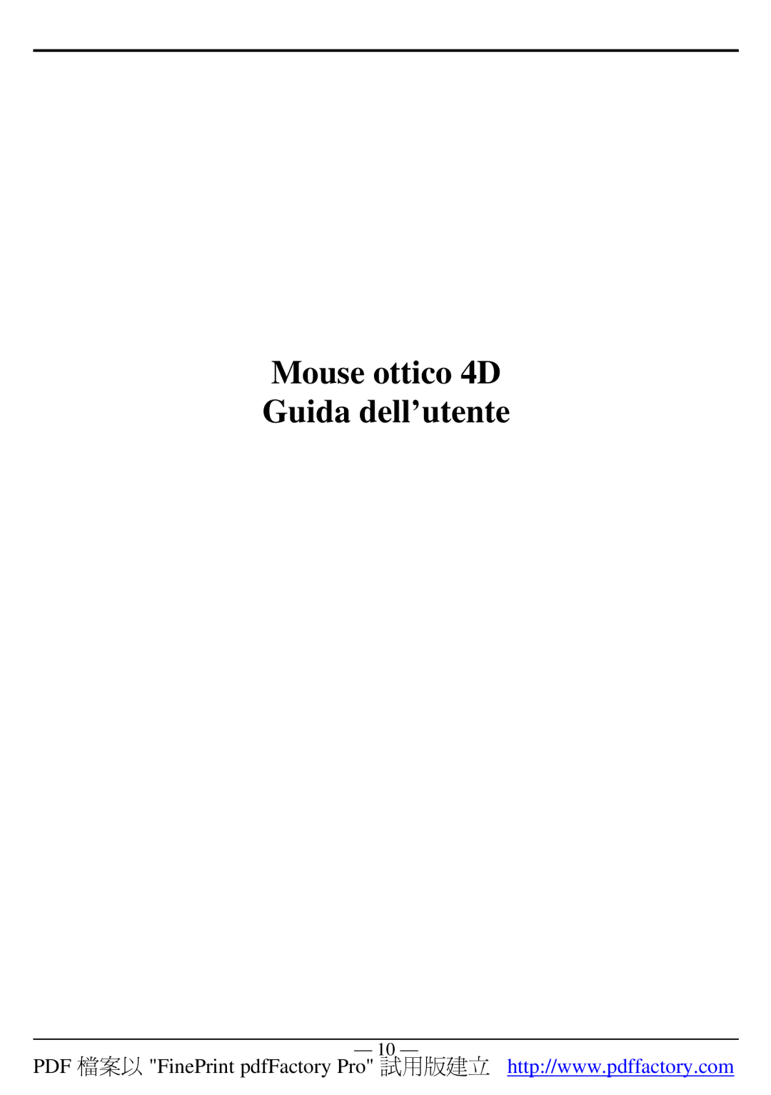 A4 Tech manual Mouse ottico 4D Guida dell’utente 