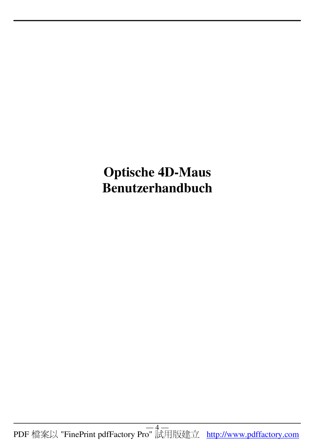 A4 Tech manual Optische 4D-Maus Benutzerhandbuch 