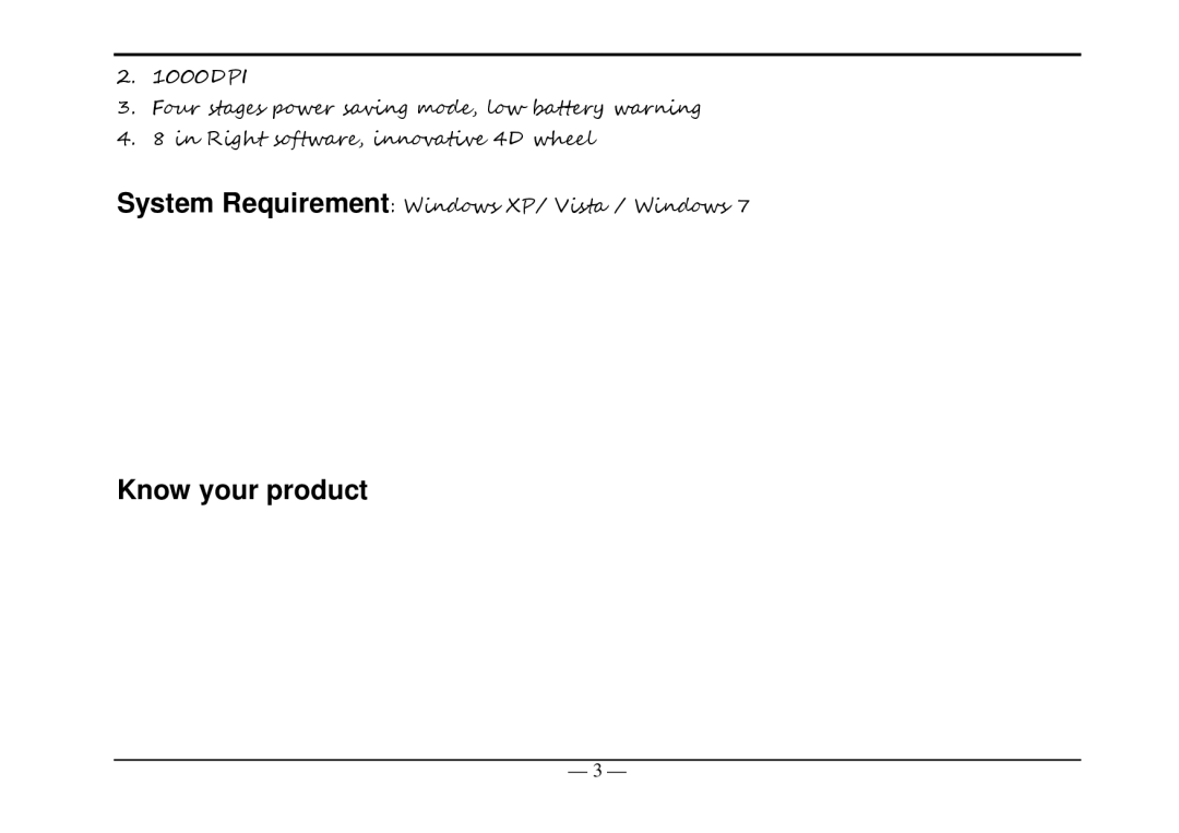 A4 Tech BT-630 manual Know your product 