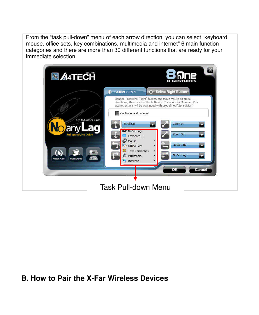 A4 Tech G7-630 user manual How to Pair the X-Far Wireless Devices 