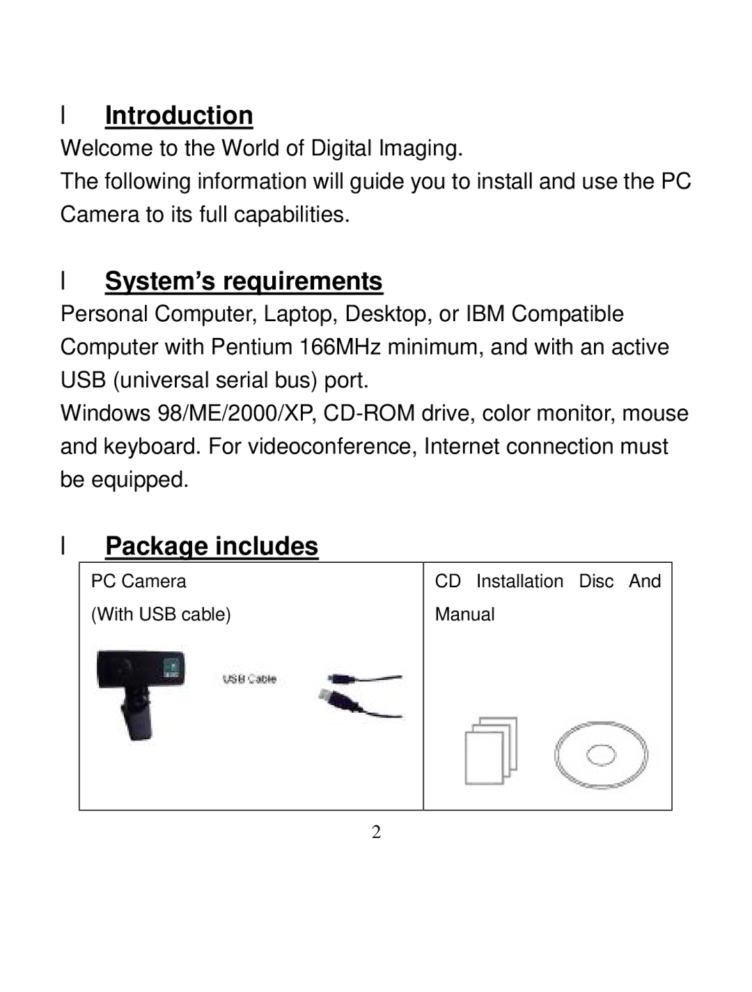 A4 Tech PK-35N user manual Introduction, System’s requirements, Package includes 