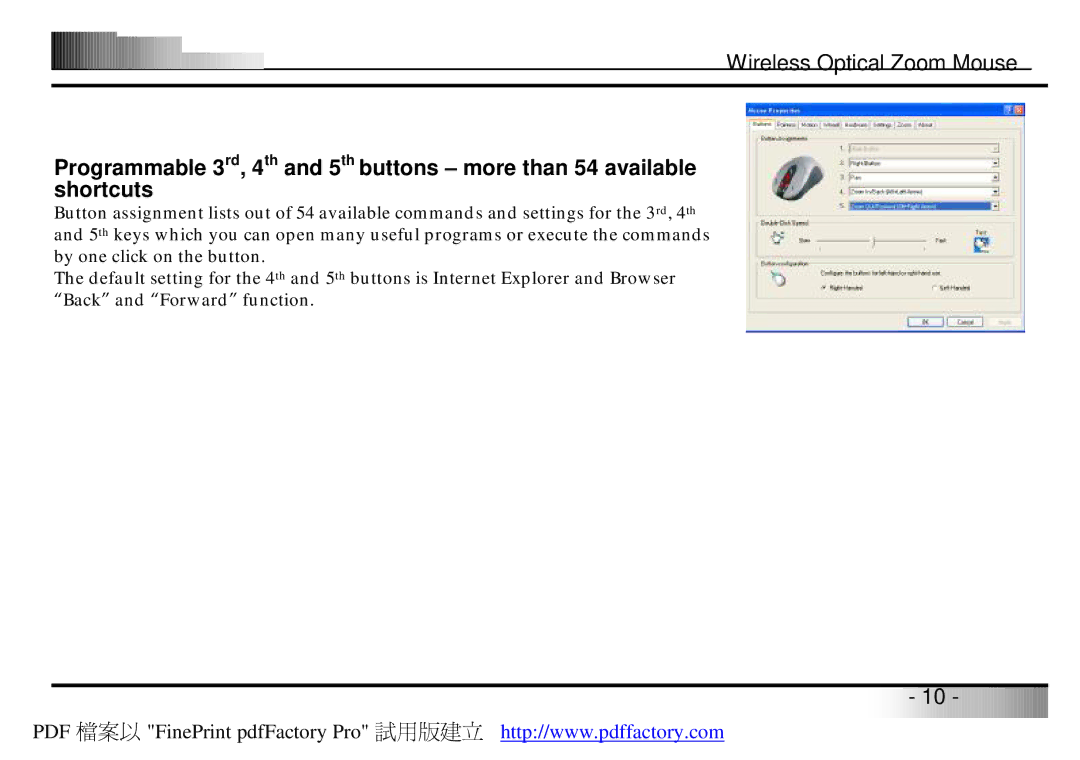 A4 Tech Wireless Optical Zoom Mouse manual 