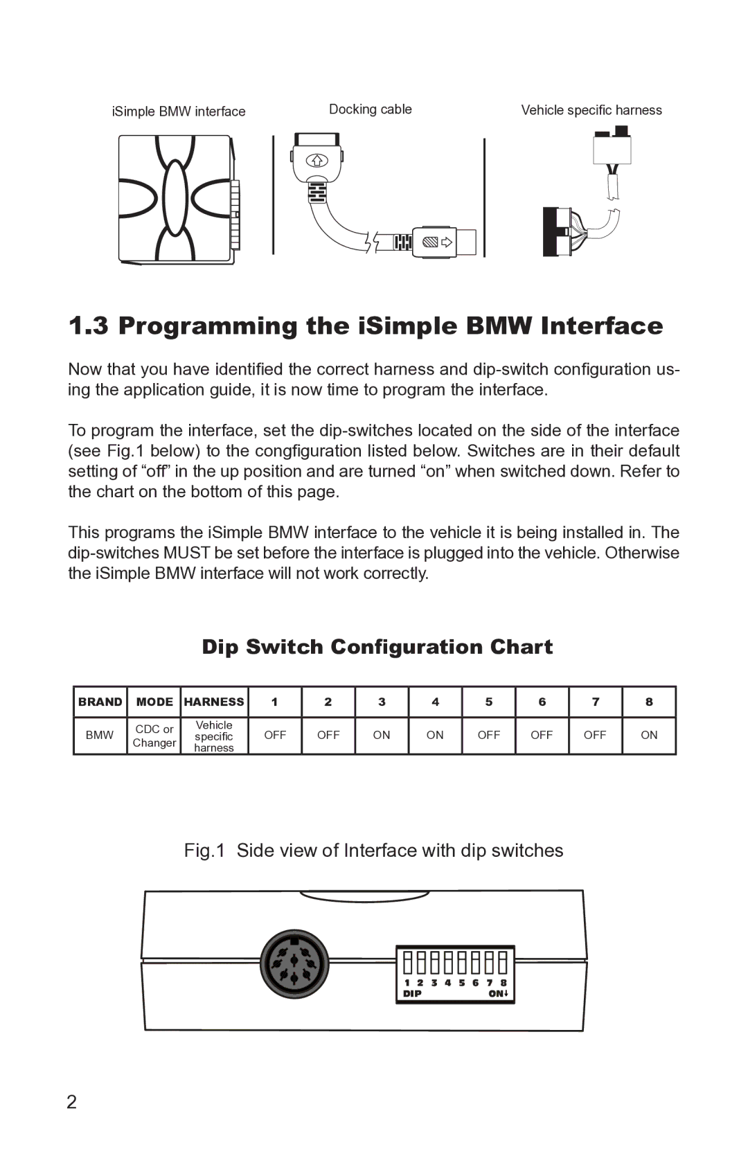 AAMP of America Simple iPod Interface for BMW instruction manual Programming the iSimple BMW Interface 