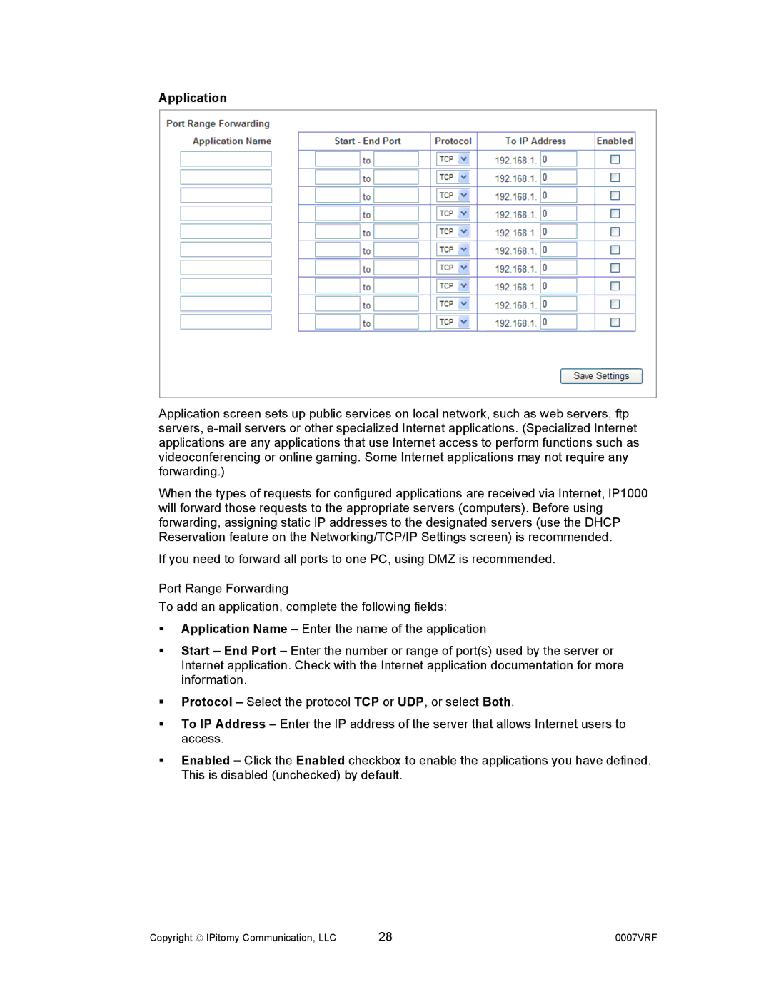 Aastra Telecom 1000 manual Application 