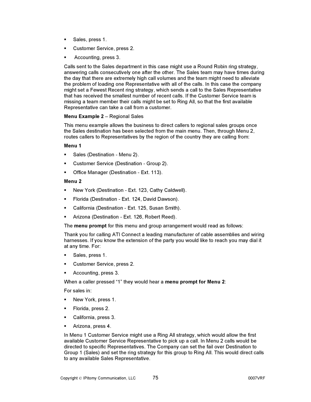 Aastra Telecom 1000 manual Menu 