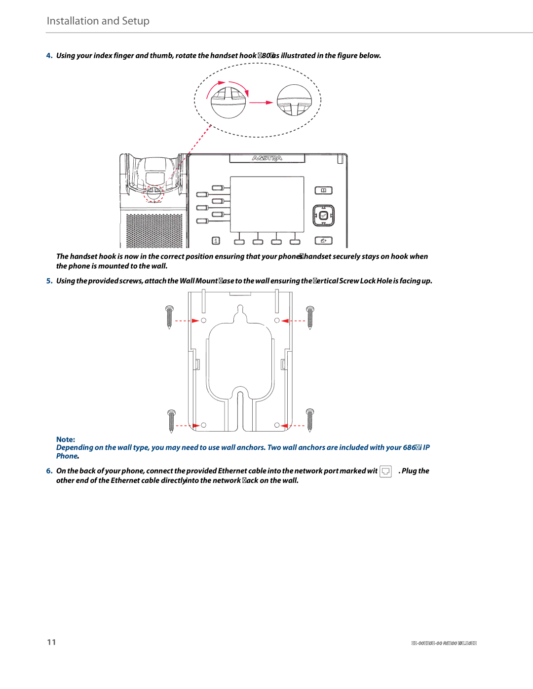 Aastra Telecom 41-001507-00 manual Installation and Setup 