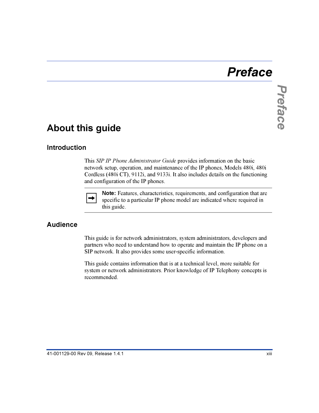 Aastra Telecom 480I CT manual About this guide, Introduction, Audience 