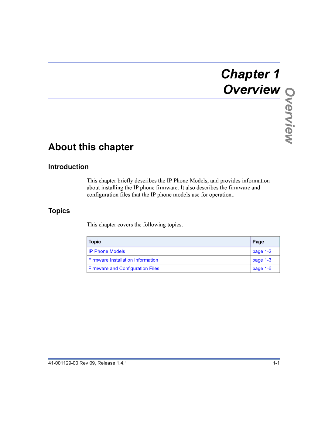 Aastra Telecom 480I CT manual About this chapter, Topics 