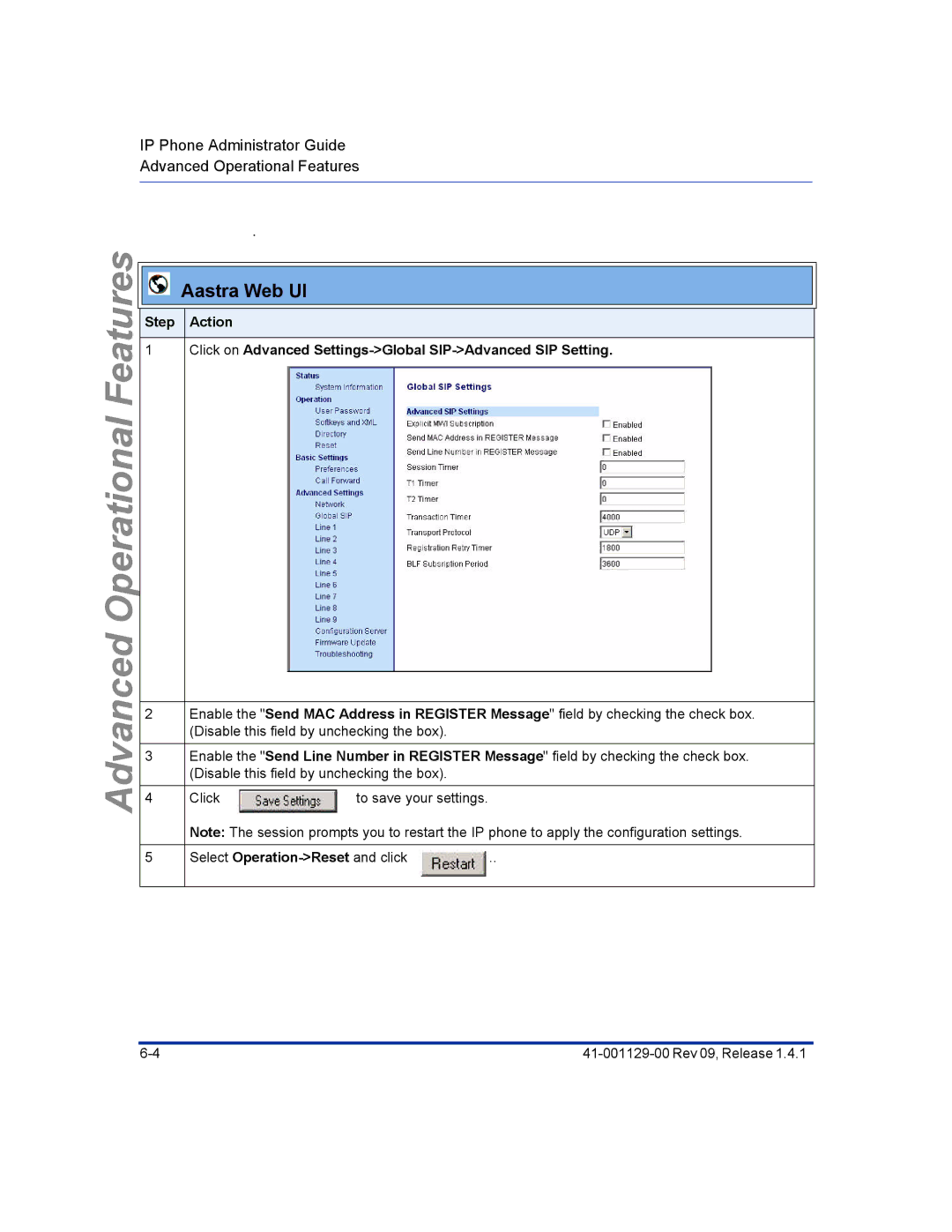 Aastra Telecom 480I CT manual Advanced 