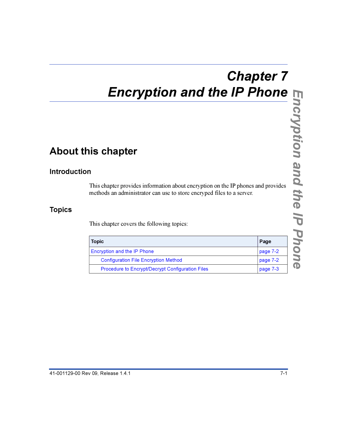 Aastra Telecom 480I CT manual Encryption and the IP Phone 