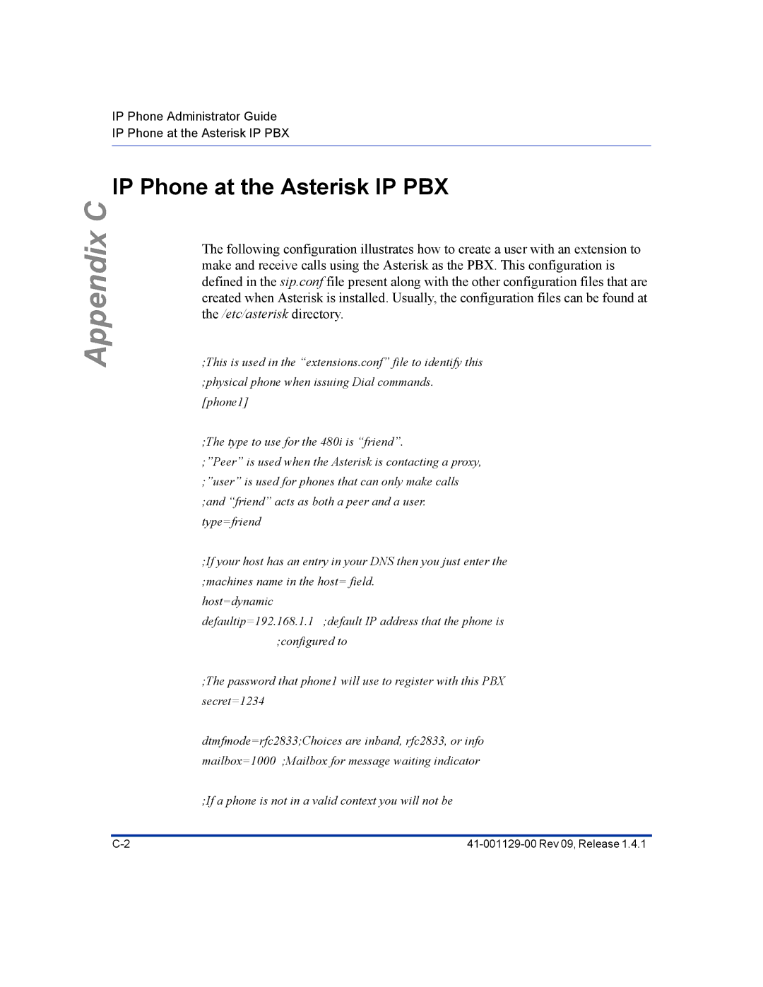 Aastra Telecom 480I CT manual IP Phone at the Asterisk IP PBX 