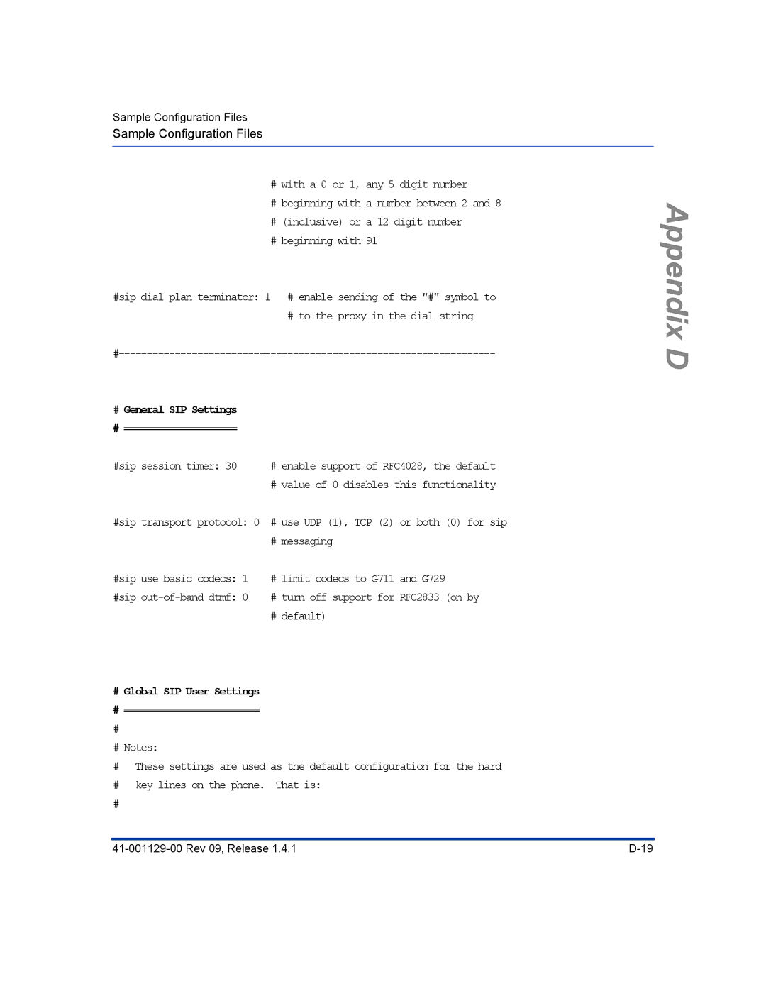 Aastra Telecom 480I CT manual # General SIP Settings # ==================== 