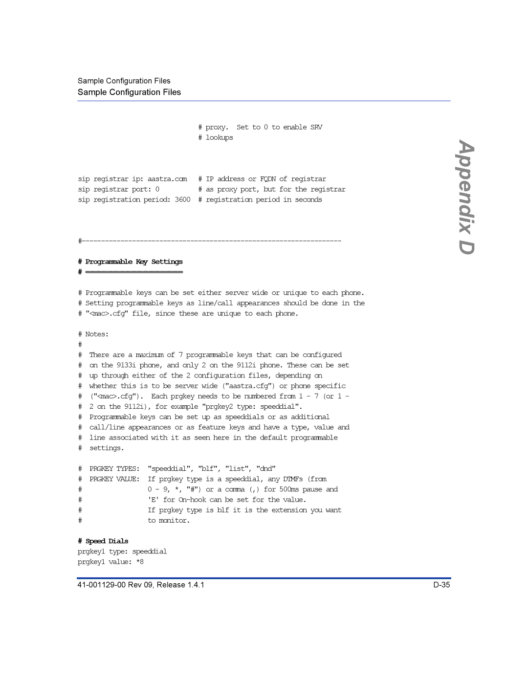 Aastra Telecom 480I CT manual # Programmable Key Settings # ========================= 