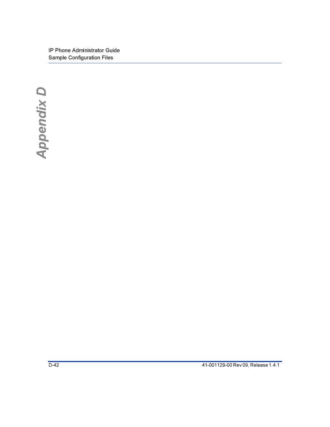 Aastra Telecom 480I CT manual Appendix D 