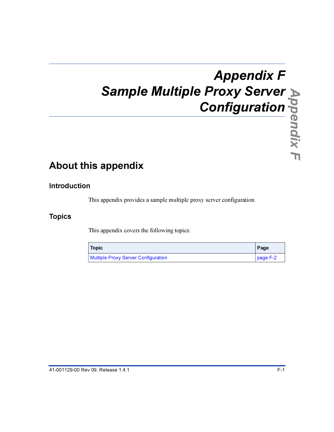 Aastra Telecom 480I CT manual Appendix F 