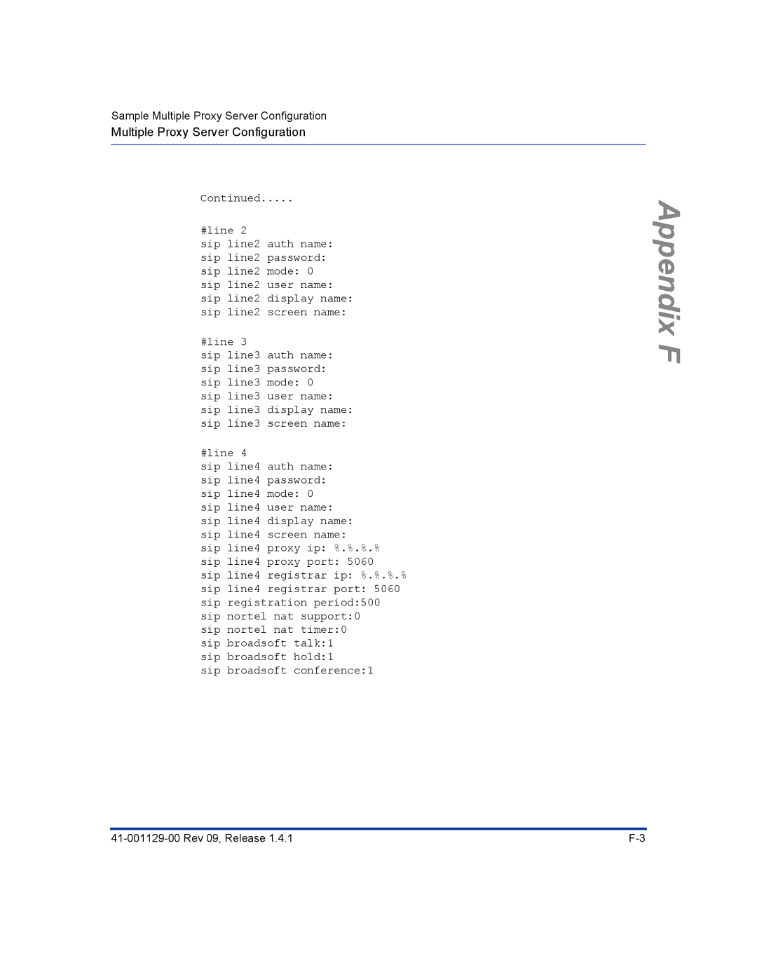 Aastra Telecom 480I CT manual Multiple Proxy Server Configuration 