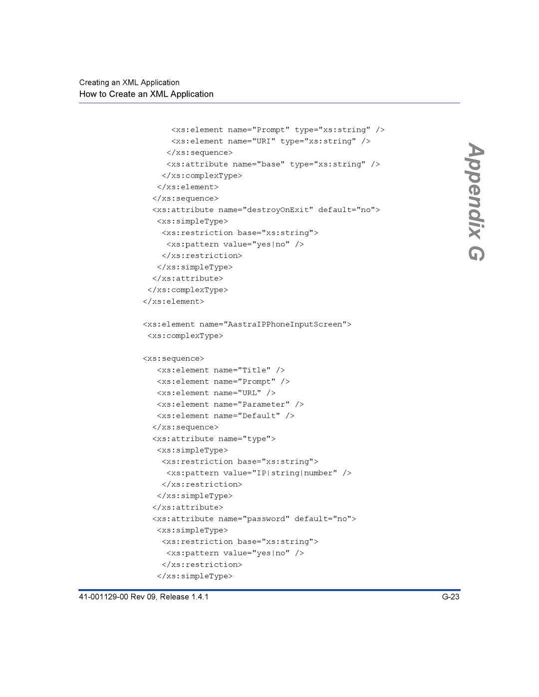 Aastra Telecom 480I CT manual Appendix G 