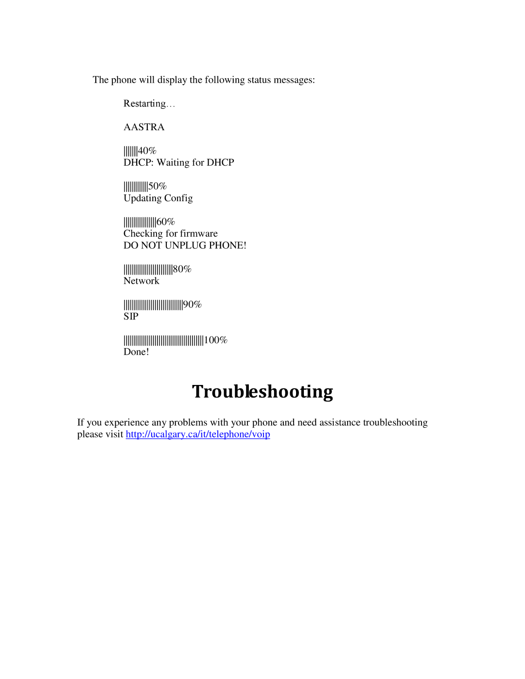 Aastra Telecom 480I manual Troubleshooting 