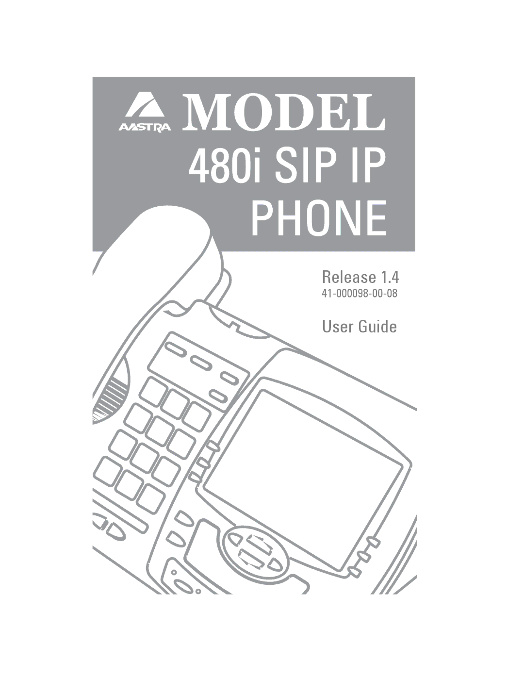 Aastra Telecom 480I manual 480i SIP IP Phone 