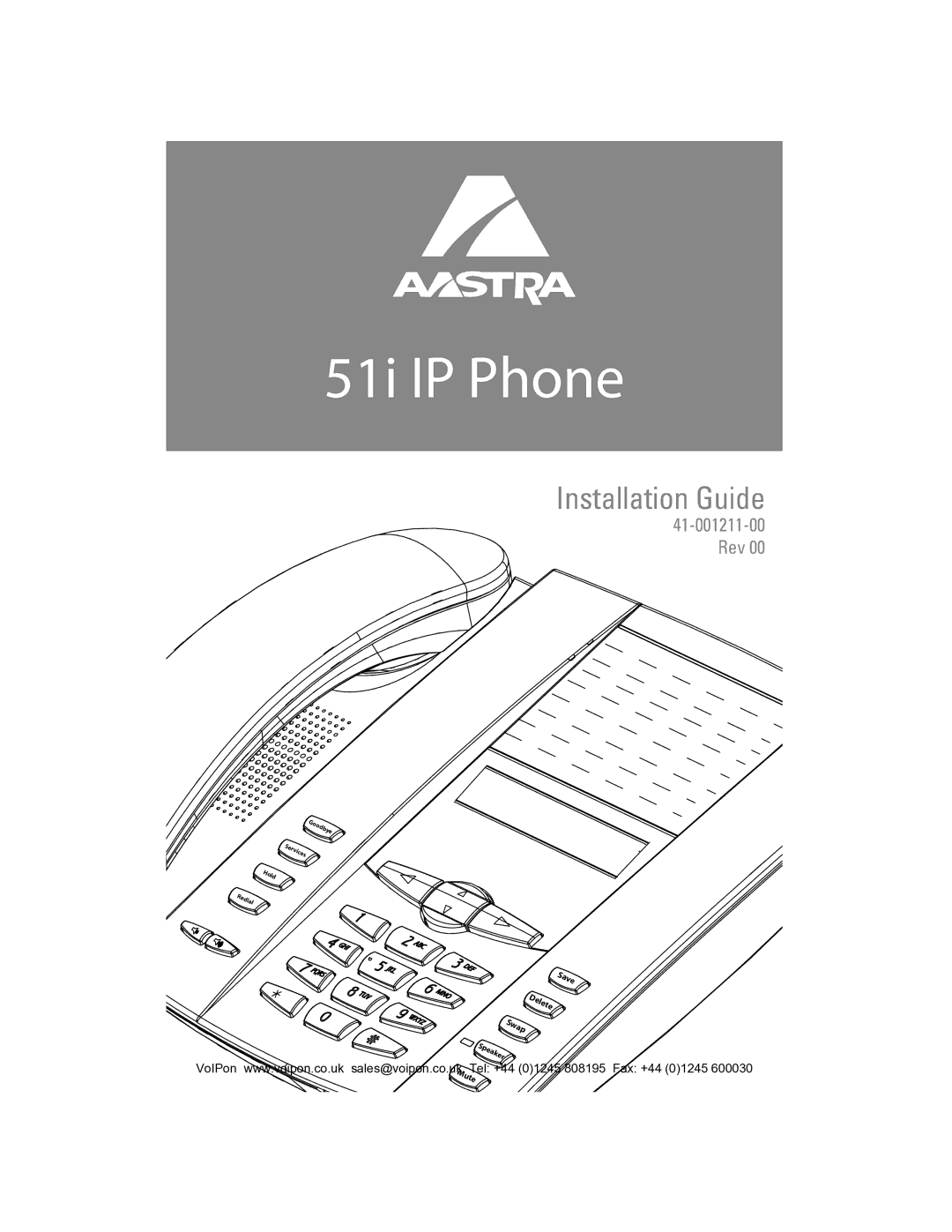 Aastra Telecom 51I manual 51i IP Phone 