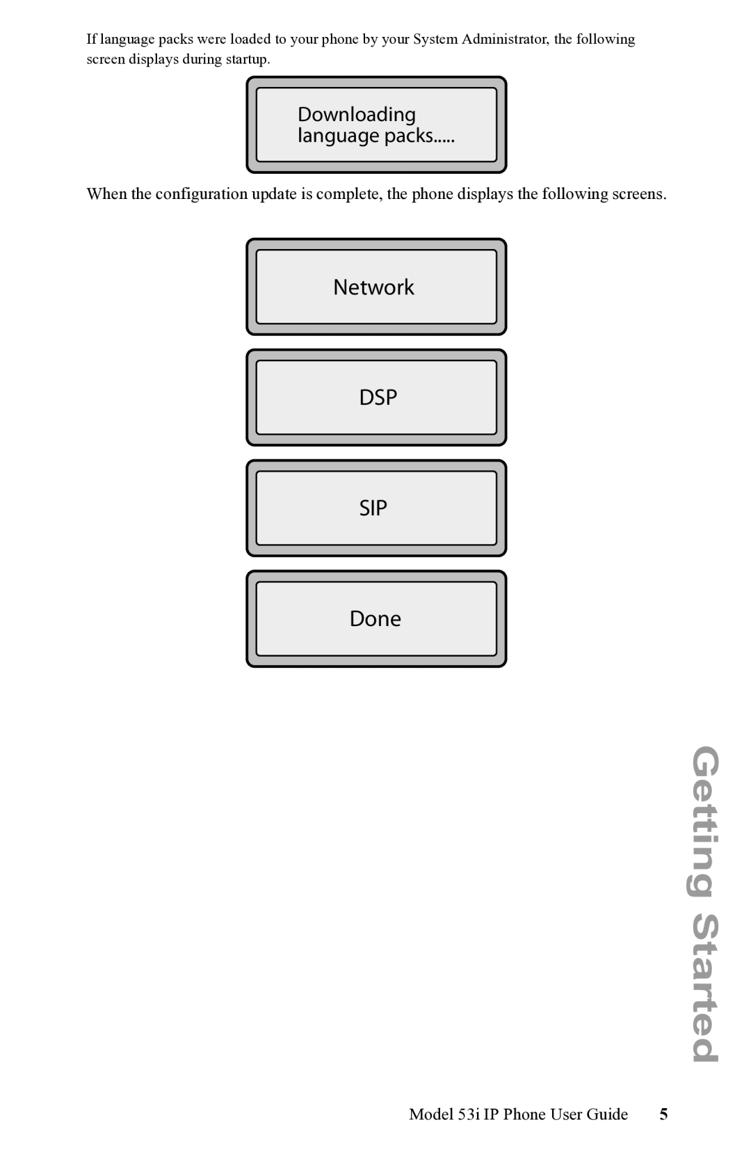 Aastra Telecom 53i IP Phone manual Downloading Language packs 