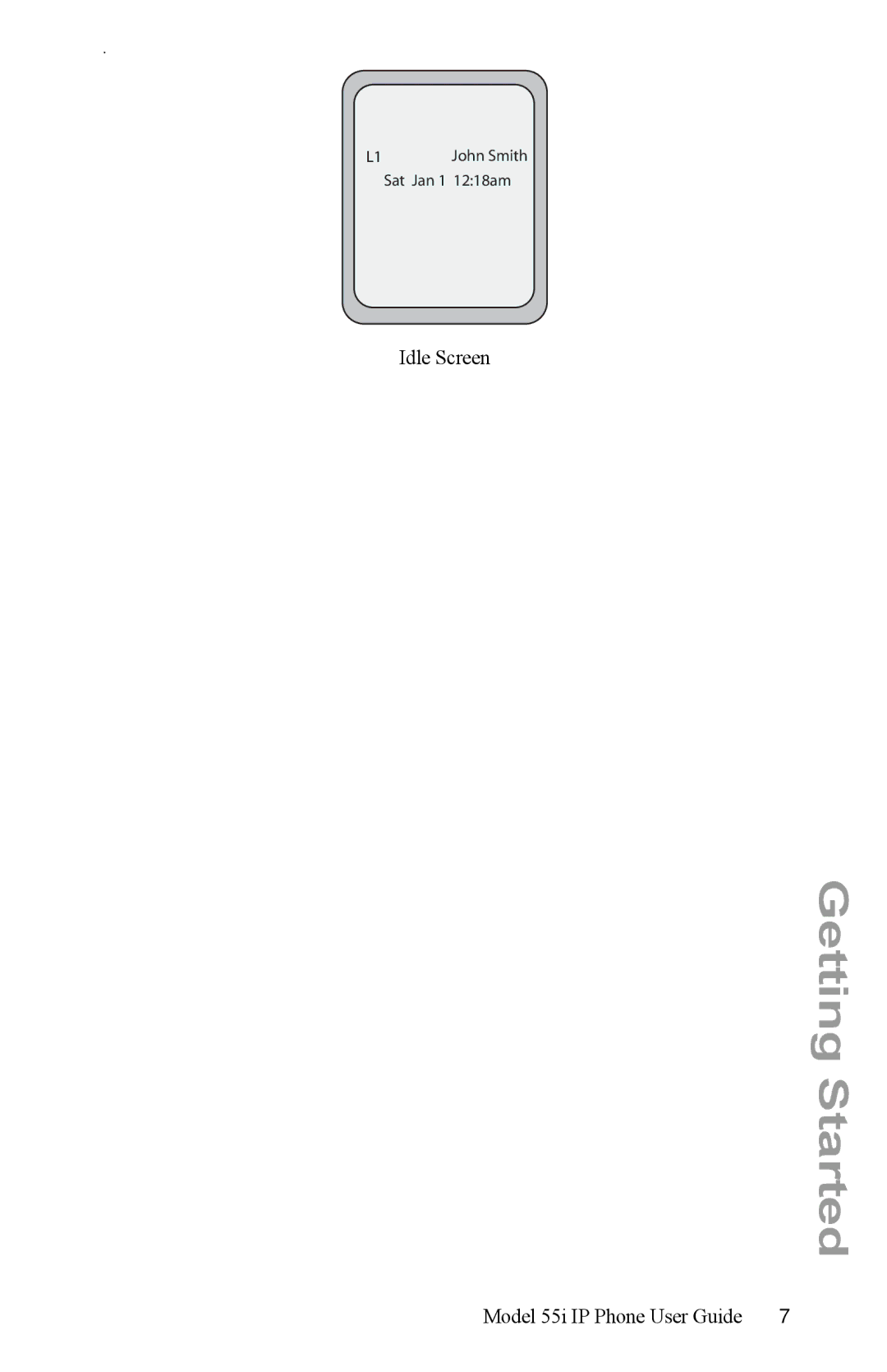 Aastra Telecom 55i IP Phone manual Idle Screen 