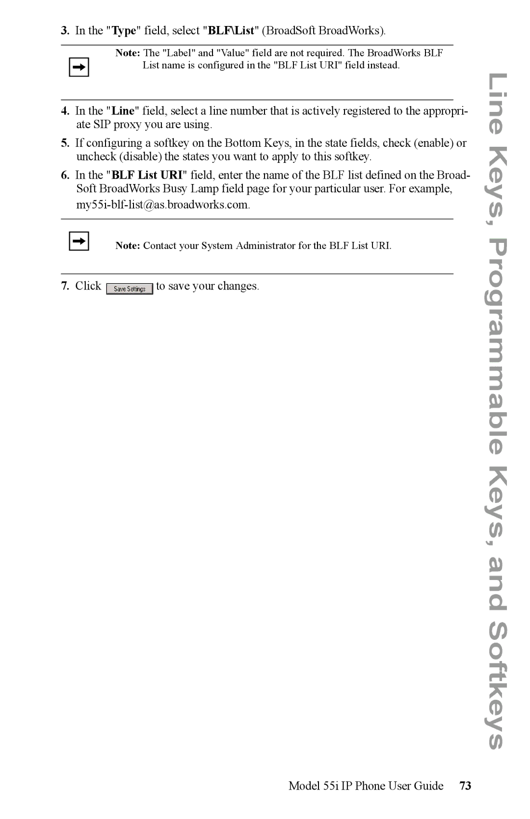 Aastra Telecom 55i IP Phone manual Line Keys, Programmable Keys, and Softkeys 