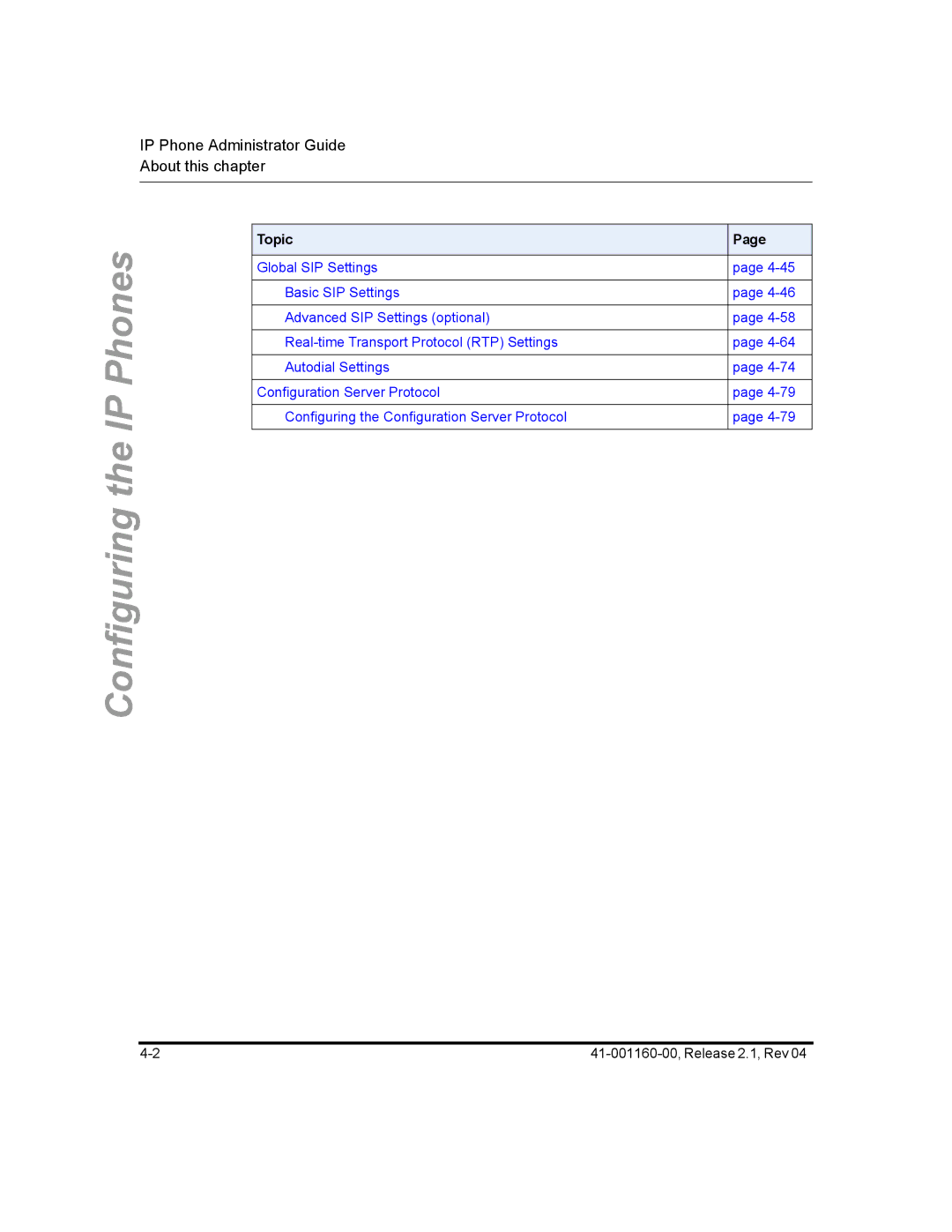 Aastra Telecom 57I CT, 55I, 53I manual Configuring the IP 