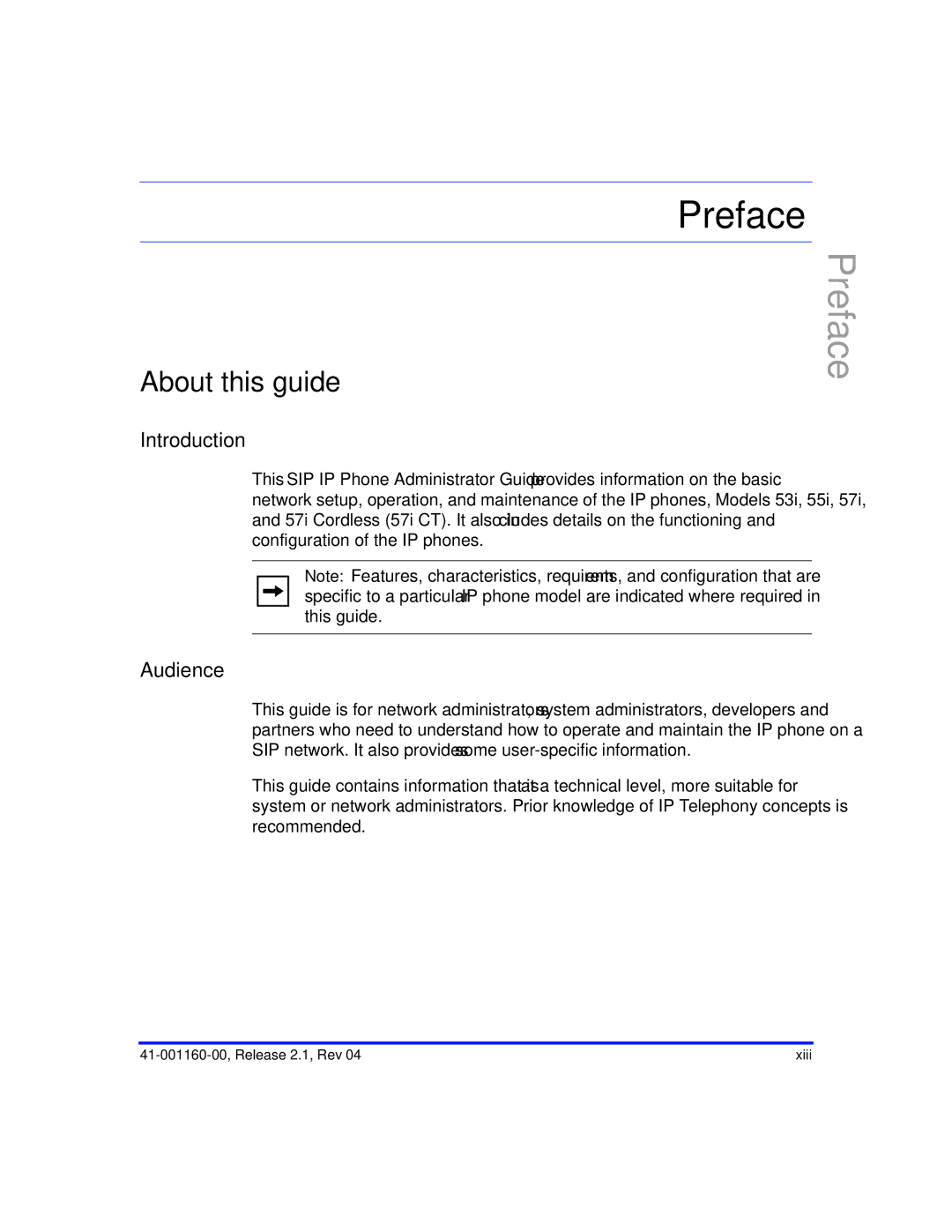 Aastra Telecom 53I, 57I CT, 55I manual Introduction, Audience 