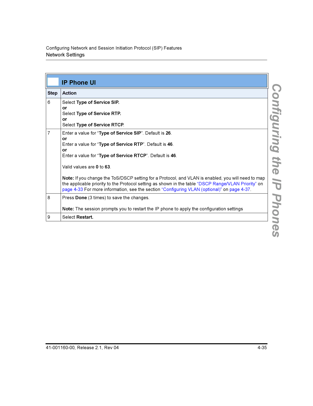 Aastra Telecom 53I, 57I CT, 55I manual Select Restart 