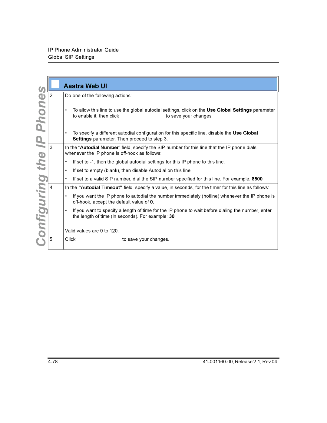 Aastra Telecom 57I CT, 55I, 53I manual Configuring the IP Phones 