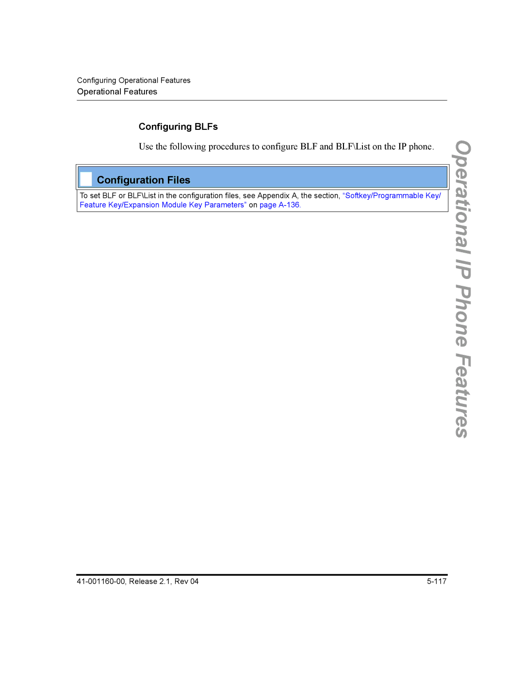 Aastra Telecom 53I, 57I CT, 55I manual Configuring BLFs 