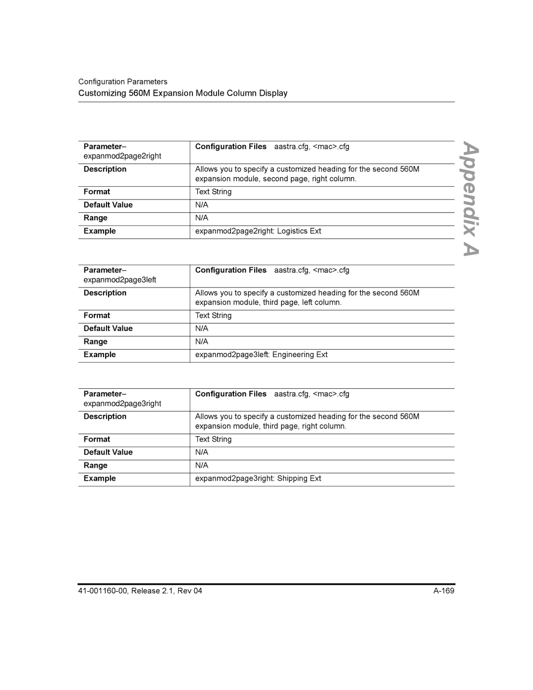 Aastra Telecom 53I, 57I CT, 55I manual Expanmod2page2right 