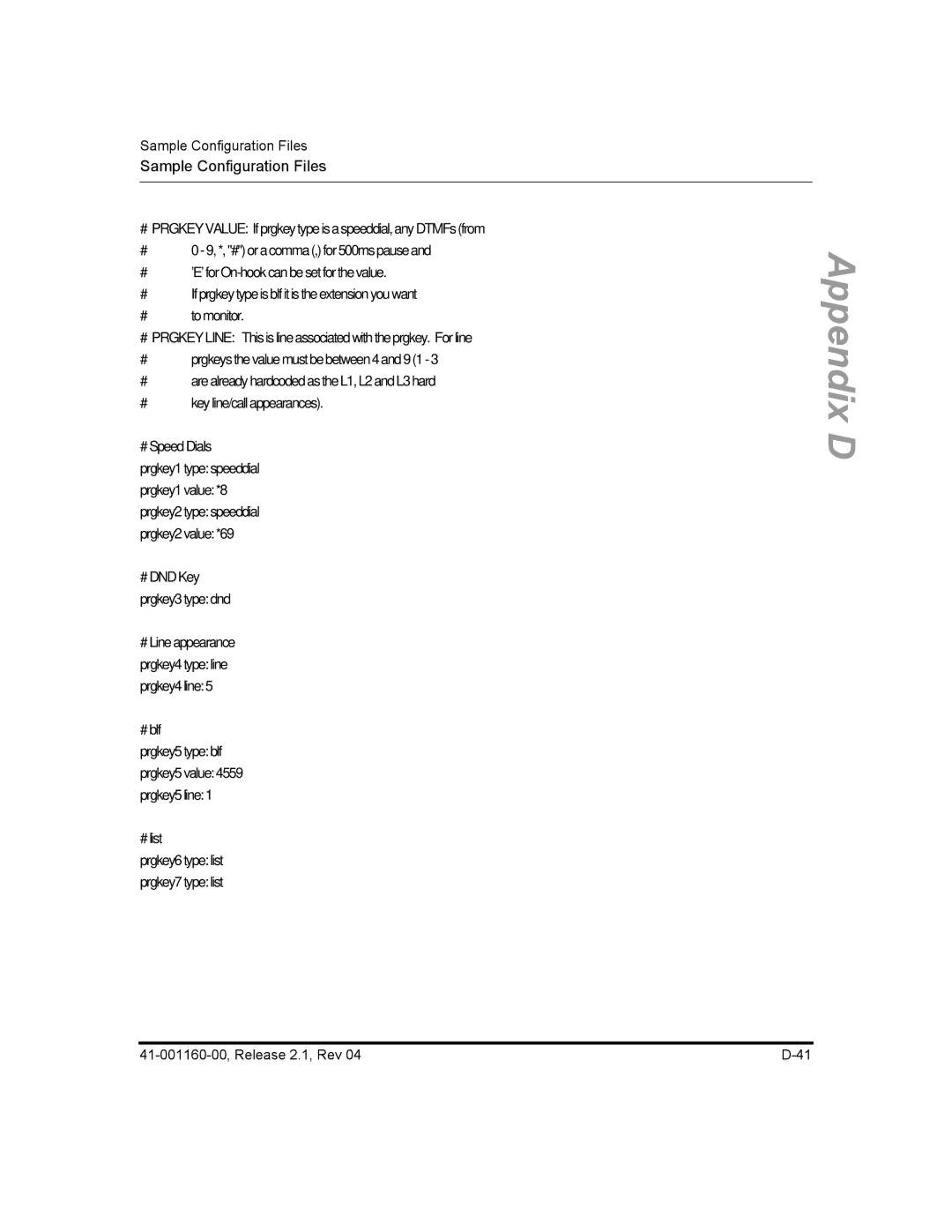 Aastra Telecom 55I, 57I CT, 53I manual Prgkey Value 