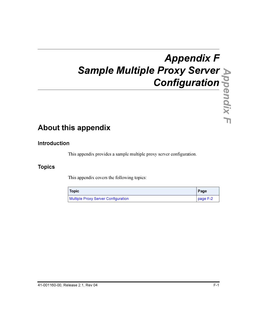 Aastra Telecom 53I, 57I CT, 55I manual Appendix F 