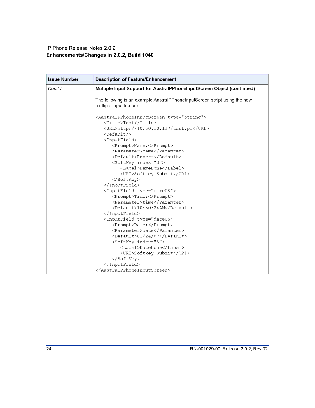 Aastra Telecom 55I, 57I CT manual AastraIPPhoneInputScreen type=string 