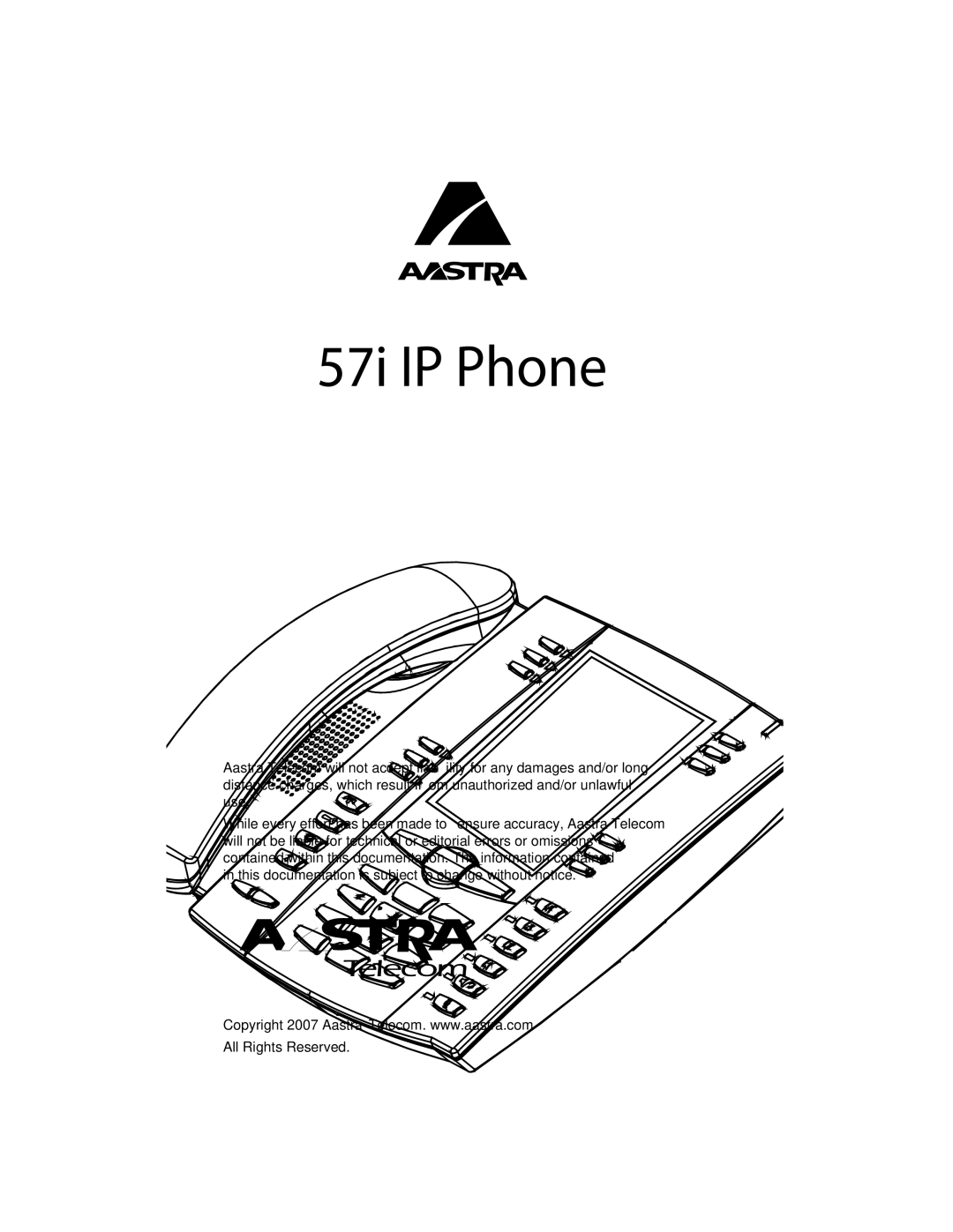 Aastra Telecom 57i IP Phone manual 