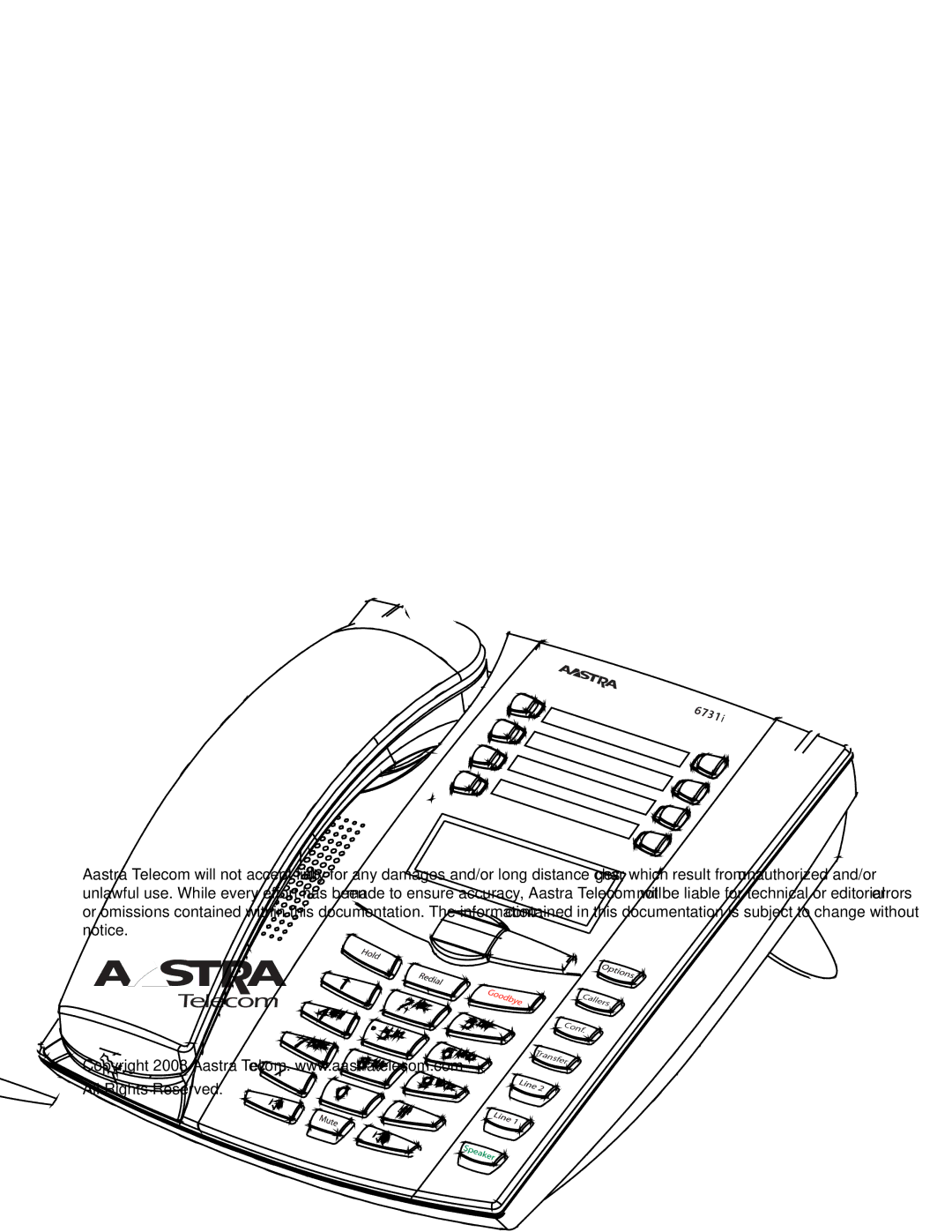 Aastra Telecom 6731I manual 