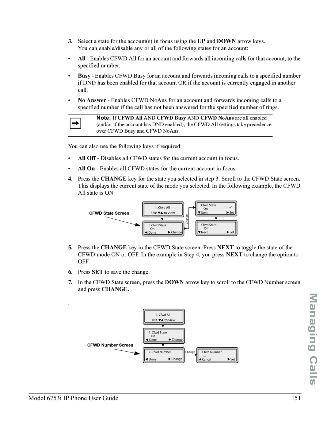 Aastra Telecom 6753I manual Model 6753i IP Phone User Guide 151 