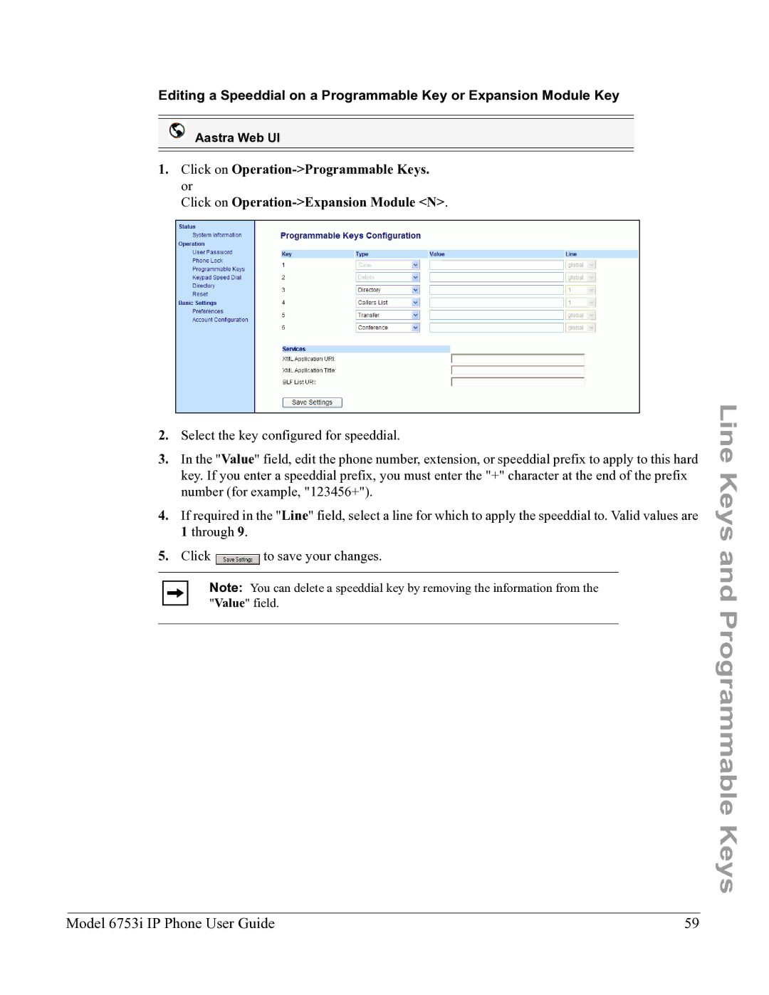 Aastra Telecom 6753I manual Aastra Web UI 