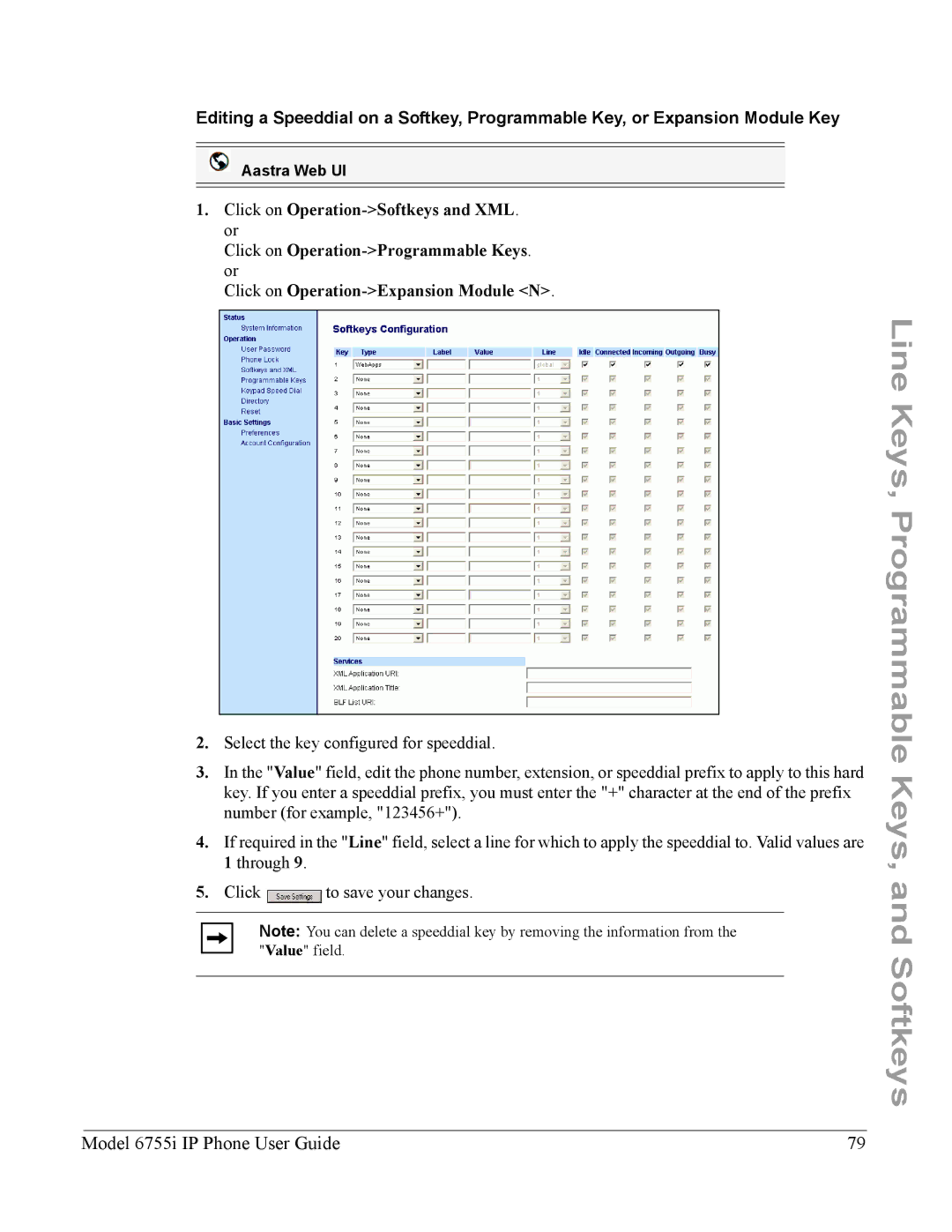 Aastra Telecom 6755i manual Aastra Web UI 